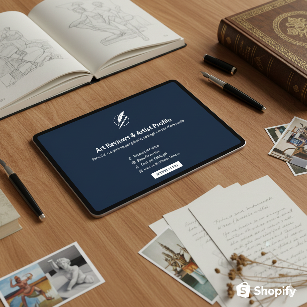 Art Reviews & Artist Profile: Servizi di copywriting per gallerie, cataloghi e mostre d'arte medie