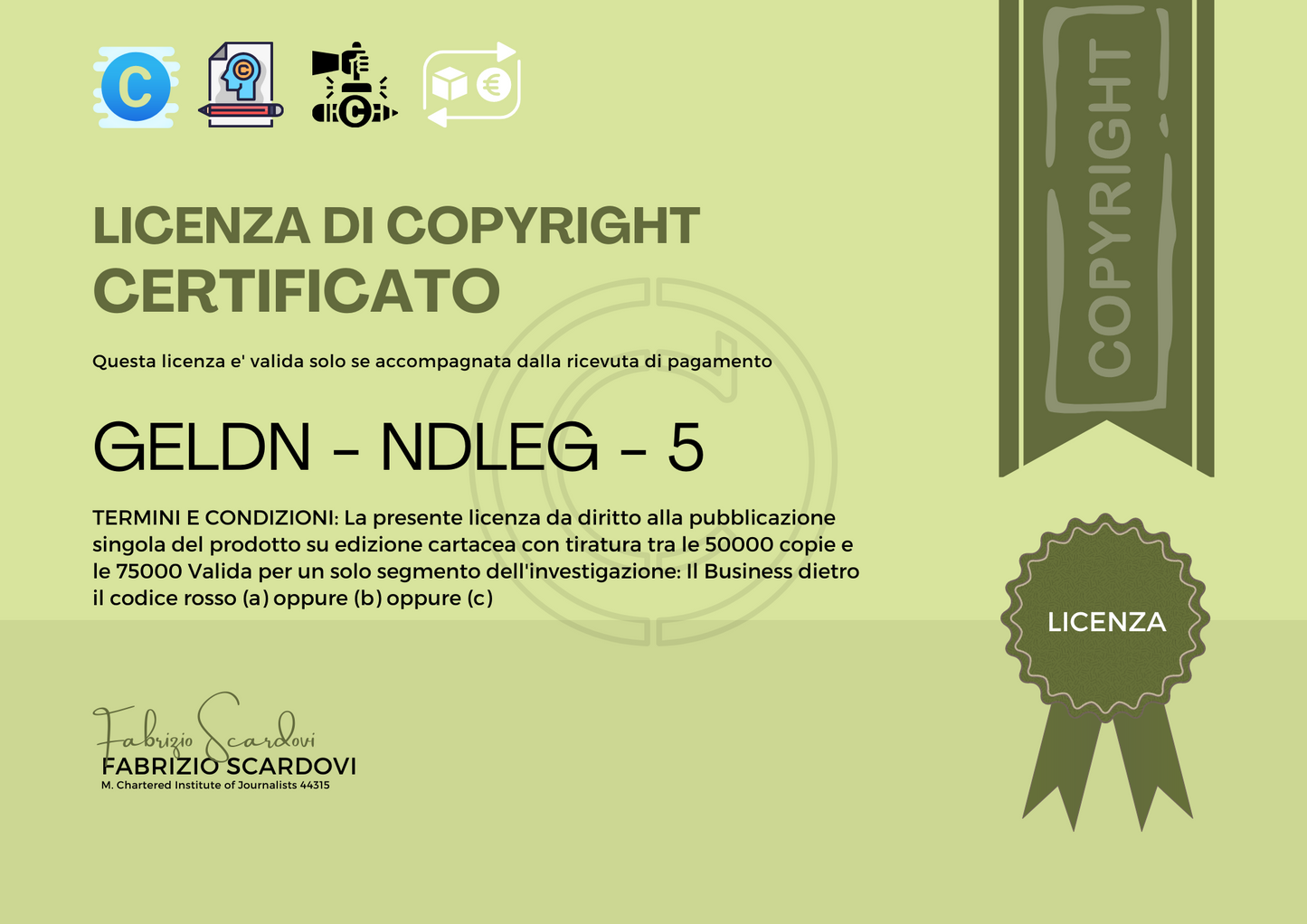 Codice Rosso - in depth | Copyright SU - Max  75000