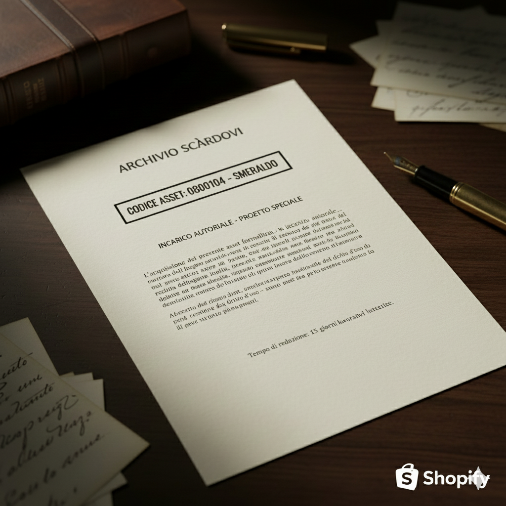 Smeraldo | Codice 0800104: Asset Autoriale Dedicato | Archivio Scàrdovi